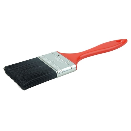 Weiler 2" Industrial Varnish Brush, Black Polyester, 2" Trim Len, Red Handle 40109